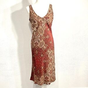 100% Silk Banana Republic Sleeveless Dress, Size 8, Fully-Lined